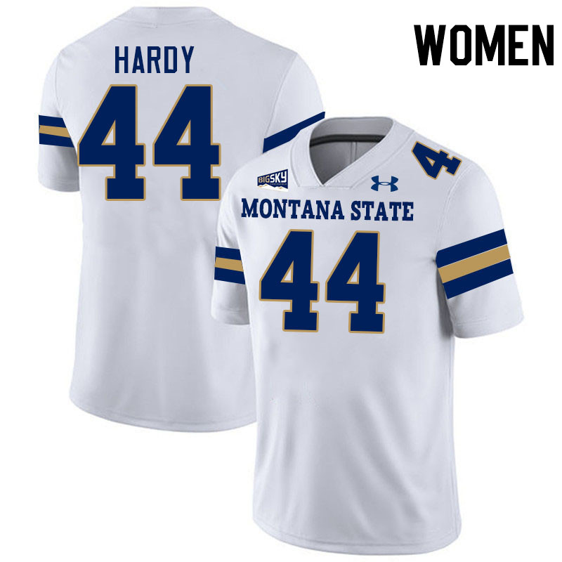 Women #44 Daniel Hardy Montana State Bobcats Jerseys Football Stitched-White